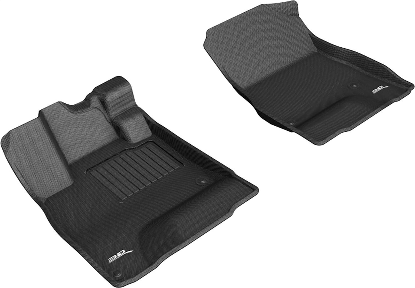 3D Maxpider Custom Fit Kagu Floor Mat (Black) Compatible With Honda Clarity Plug-In Hybrid 2018-2021 - Front Row