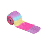 FabricLA Pastel Patch Shaggy Plush Faux Fur Strips - Craft Fur for Gnomes, Cosplay, and DIY Projects | 2 X 60