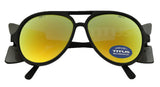 TITUS G35 Retro Aviator Z87 Sunglasses Eye Protection w/Side Shield Motorcycle Shooting DOT ANSI CE Approved Safety Glasses (Sun