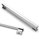 Asidrama 6 Pack 10 Inch(254mm) Polished Chrome Kitchen Cabinet Handles, Cabinet Pulls Kitchen Cabinet Hardware for Cupboard Draw