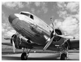 Dc-3 In Air Field, Arizona-Paper Art-50,,X38,,