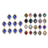 Merishopp 20Pcs Rhinestone Flat Back Beads Button Scrapbook Embellishment New