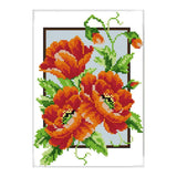 Myaddiction 100% Cotton Embroidery Kits Flowers Pattern Thread Needles Tools Kit 19X28Cm Crafts | Needlecrafts & Yarn | Embroide