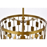 Living District Indoor Modern Home Decorative Bright Ceiling Levante 3 Lights Pendant In Brass