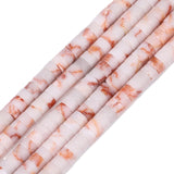 NITOPUPU 150Pcs 4 2mm Natural Red Web Jasper Spacer Stone Beads for Jewelry Making Supplies, Loose Semi Flat Round Gemstone Tub