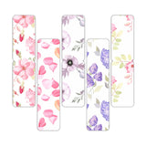woopme Set of 5 Magnetic Colorful Flowers Drawing Art Design Bookmark for Book Lovers Readers Students Gift Magnetic Page Clips