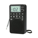 AM FM Portable Pocket Radio, Battery Operated, Digital Tuning, Excellent Reception, Loud Speaker, Long Lasting, LCD Screen, Alar