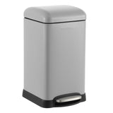 happimess HPM1012E Betty Retro Mini 3.2-Gallon Step-Open Trash Can, Fingerprint Resistant, Modern, Minimalistic for Home, Kitche