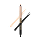 Est?e Lauder Smoke and Brighten Long-Lasting Waterproof Kajal Eyeliner Pencil Duo, 0.03 Ounce, Noir/Cream
