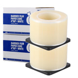 JMU Clear Barrier Film Tattoo 4 x 6, 2 Rolls Barrier Tape for Dental Medical Tattoo Use