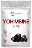 Double Strength Yohimbine Supplements for Men and Women, 10mg Per Serving, 300 Softgels, Yohimbine HCL with Virgin Sunflower See