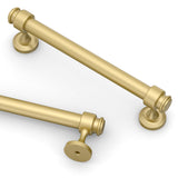 Asidrama 10 Pack 5 Inch(128mm) Brushed Gold Kitchen Cabinet Handles, Cabinet Pulls Kitchen Cabinet Hardware for Cupboard Drawer
