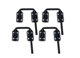 QCAA Sliding Door Loop Lock, Child Safe & Home Security, for Patio French Door, 2, Matte Black, 4 Pack, Made in Taiwan