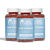Baby Blues Postpartum Hair Loss Vitamins - Full Hair Cycle Pack - with Biotin, Collagen, & Folate