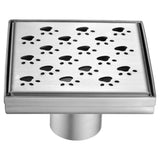 Dawn LMU050504 Memuru River Series Square Shower Drain (Stamping Technique & Press in the Base), 5 L