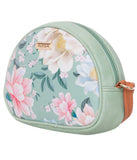 Adisa Women Girls Flower Print Sling Bag Round Crossbody Purse (Floral Green),Floral Green,,B0DSGP7RPD
