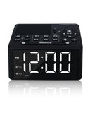 Digital Alarm Clock Radio with AM/FM Radio, Presets, Scan, Dual Weekday/Weekend Alarms, Snooze, Sleep Timer and Dimmable 4.7 LED
