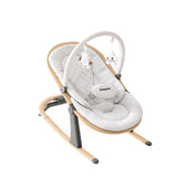 Swegrow 2-in-1 Baby Bouncer, Portable Newborn Bouncer Seat with 3 Adjustable Heights, Rocker and Stationary Options, Infant Rock