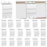 Zonon 20 Pack Slatwall Metal Plate Mount Backplate Mounting Adapter to Make Items Slatwall Compatible Heavy Duty Steel Bracket w