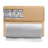 Aluf Plastics Plastic Sheeting 10 x 100, 6 MIL Heavy Duty Gauge Clear Vapor and Moisture Barrier Sheet Tarp/Drop Cloth for