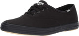 Keds Women's Champion Lace Up Sneaker, Black/Black Canvas, 8.5