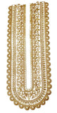 Paushak Boutique Stylist Golden Thread & Sequence Embroidery Stiching Patch (Piece 1)