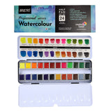 Brustro Artists Professional Watercolour Half Pan Set Of 24