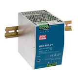MEAN WELL Industrial DIN Rail Power Supply, 24 Volt 20 Amp 480 Watt NDR48024