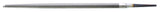 Nicholson Round Hand File Without Handle, Single Cut, American Pattern, Bastard Cut, 10 Length