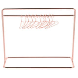 TOYANDONA Baby Clothes Kids Hangers Doll Garment Rack with Hangers Set Include Miniature Clothes Rack 10pcs Mini Metal Doll Clot