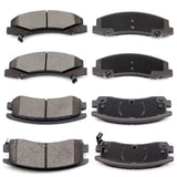 ECCPP D1159-8269 D698-7387 Front & Rear Ceramic Disc Brake Pad Set Fit For Buick Allure 2008-2009,For Buick LaCrosse 2008-2009,F