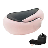 Calandis Airplane Travel Pillow Portable Adjustable Neck Pillow For Home Office Train Pink | Travel Pillows | Travel Accessories