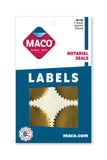 MACO Seals (MACOS720), Gold, 2 42/Box