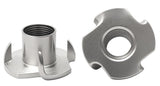 NACX M10 T-Nuts, 304 Stainless Steel Tee Nut, 4 Prong Tee Blind Nuts for Wood and Furniture, 10PCS