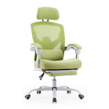 Sweetcrispy Office Computer Desk Chair with Footrest,Ergonomic High-Back Mesh Rolling Work Swivel Chairs with Wheels,Comfortable
