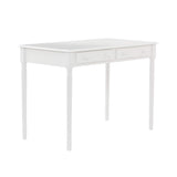 SEI Furniture Janice 2-Drawer Slim Profile Writing Desk, Gray