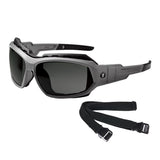 Ergodyne Skullerz Loki Convertible Safety Spoggles GlassesIncludes Gasket and Strap to Convert to Goggle