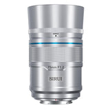 SIRUI Sniper 75mm Autofocus Lens, F1.2 Telephoto APS-C Camera Lens for A5, A6, FX30, ZV-E10 (E Mount, Silver)
