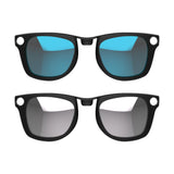 HiBloks 2Pcs Polarized Clip for Ray-Ban Meta Wayfarer RW4008 & Gen 2 RW4012 Large Smart Glasses, Discoloration Clip-on for RayBa