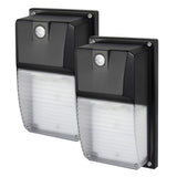 DAKASON LED Wall Pack Photocell Dusk-to-Dawn 18W for Outdoor Porch Lighting 2160 Lumens Replaces 60W HPS/HID Fixture 100-277V, I