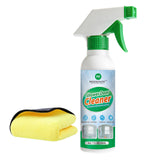 PRAZISCHUTZ Bathroom Glass Cleaner Spray Removes Limescale, Soap Scum, and Oil Film, Streak Free Instant Shine for Mirrors, Ti