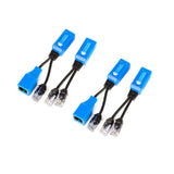 XENOCAM 2 Pair RJ45 Ethernet Cable Combiner/Splitter Sharing Kit 2-in-1 (2 Cameras Over 1 Cable) Cat5e PoE Power/Data Transmissi