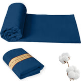 KEPYDRMTF 58 Wide 100% Combed Cotton Fabric By The Yard, Blue Fabric, Soft and Durable, Quilting Material for Sewing and DIY (
