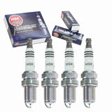 4 pc NGK Iridium IX Spark Plugs compatible with Saab 9-3 2.0L L4 2003-2011