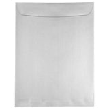 JAM PAPER 10 x 13 Open End Catalog Metallic Envelopes - Silver Stardream - 50/Pack