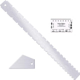 Set of 3, Notched Straight Edge Guitar Luthiers Tool, String Action Ruler Gauge, Fret Rocker String Height Gauge for Most Guitar