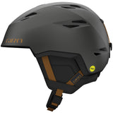Giro Grid Spherical MIPS Ski Helmet - Snowboard Helmet for Men & Women - Metallic Coal/Tan - Size L (59-62.5cm)