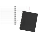Cambridge Notebook, Business Notebook, 81/4 x 11, 80 Sheets, Ruled, Meeting Notes, Flexible Cover, Wirebound, Gray (06132)