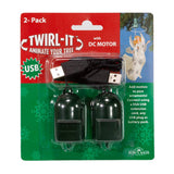 Kurt S. Adler USB 2 Pack TwirlIts with DC Motor