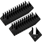 AOKLIT 24 Pcs Heavy Duty Black Hurricane Ties for Rafter, 13 Gauge(Thick 2.2mm) Hurricane Straps, Black Powder Coating Joist Han